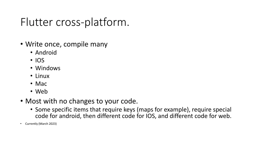 flutter cross platform