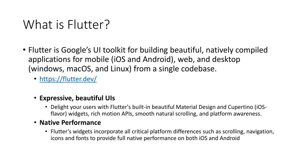 what is flutter