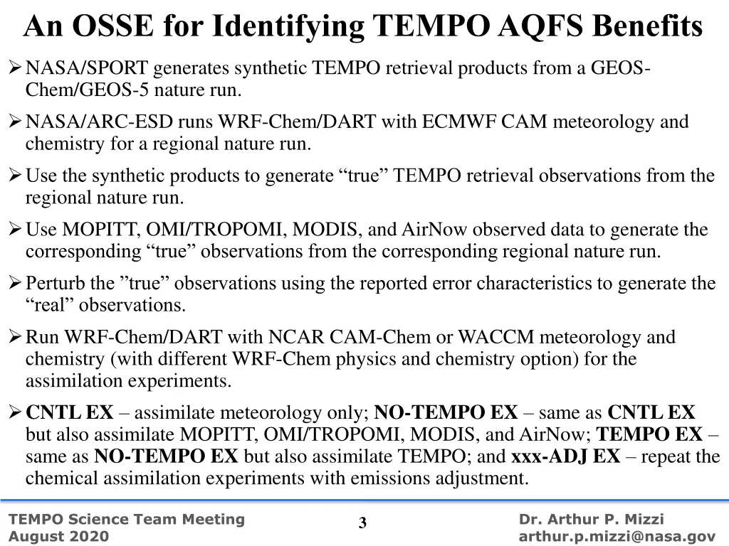 an osse for identifying tempo aqfs benefits