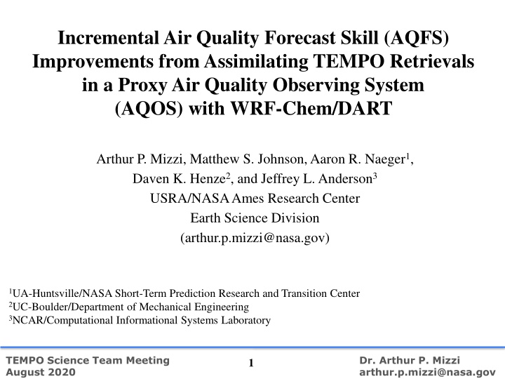 incremental air quality forecast skill aqfs