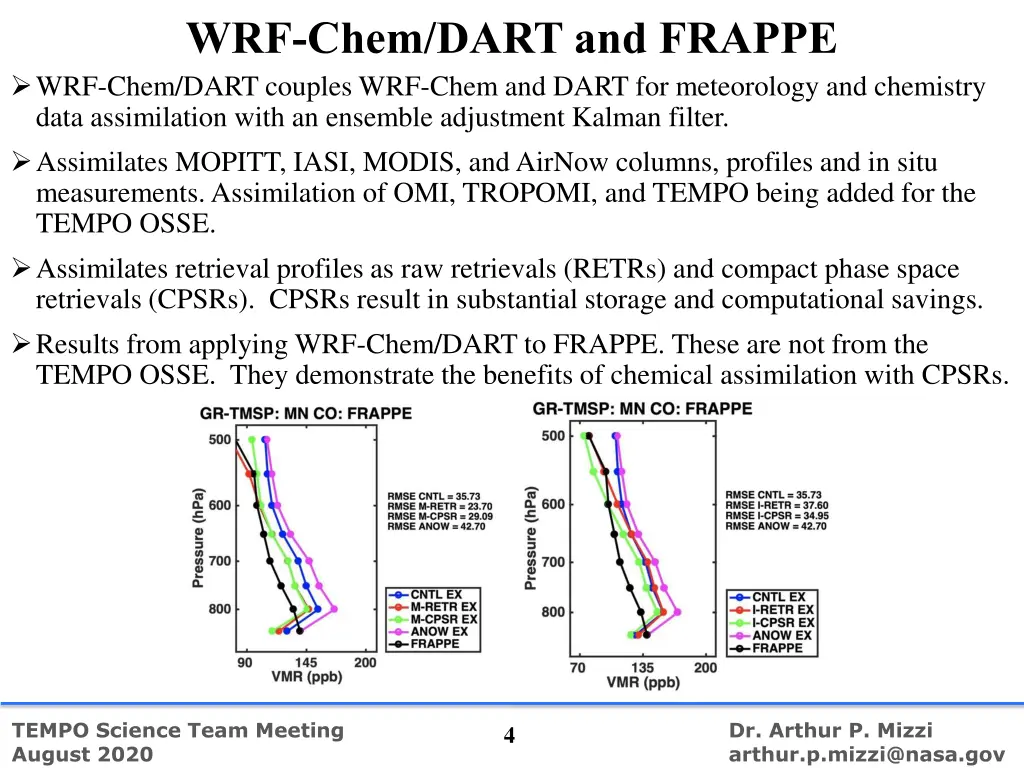 wrf chem dart and frappe