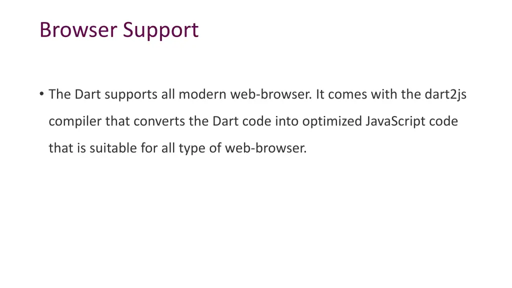 browser support