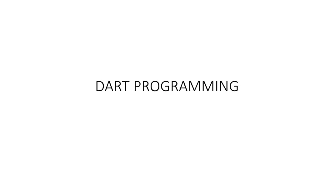 dart programming