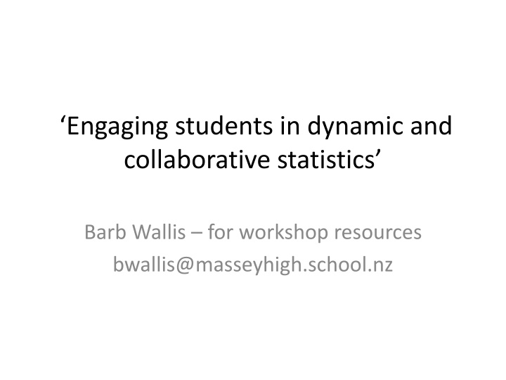 engaging students in dynamic and collaborative