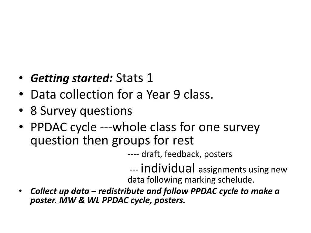 getting started stats 1 data collection