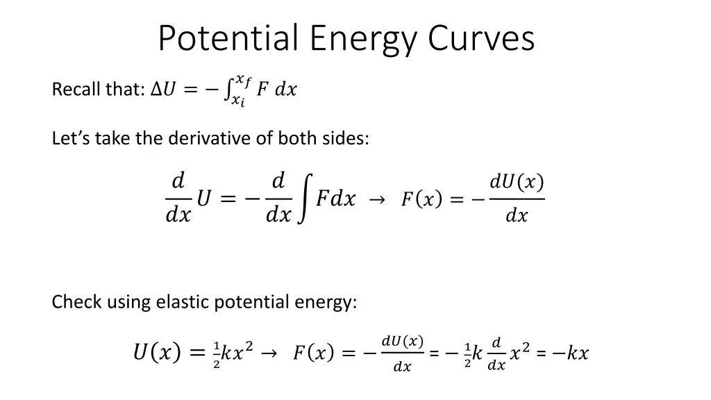 potential energy curves