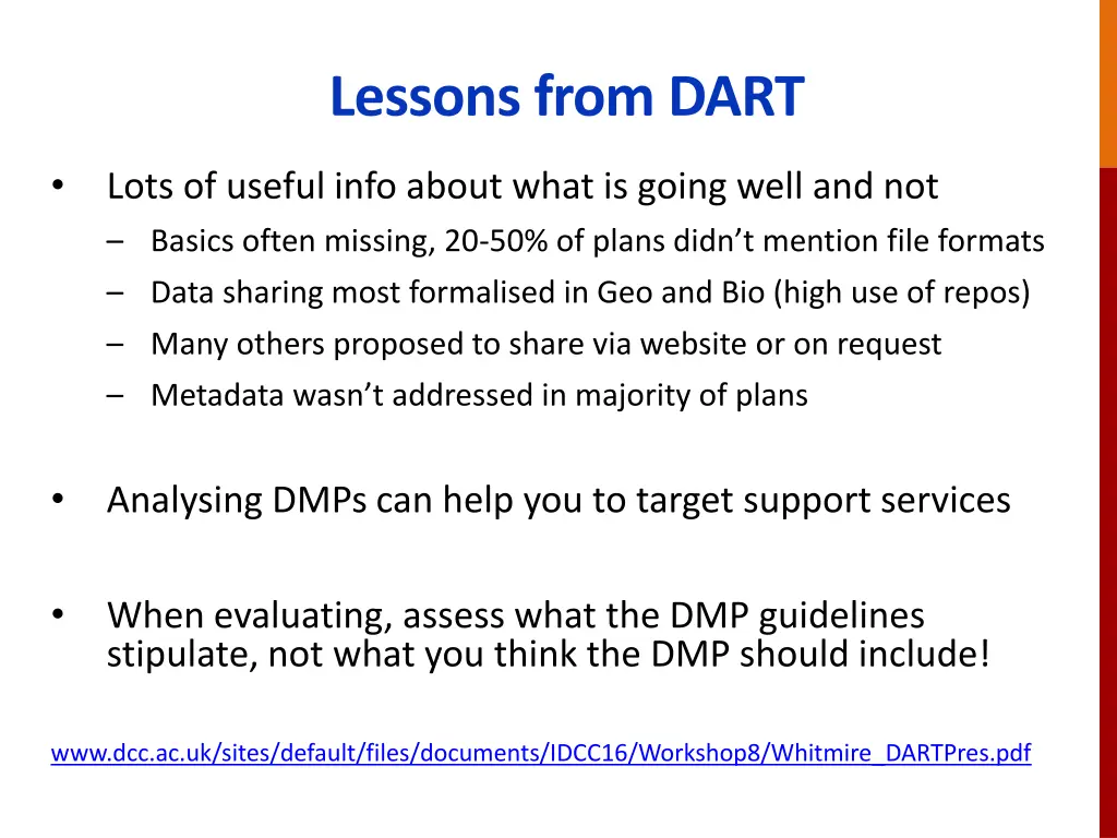 lessons from dart