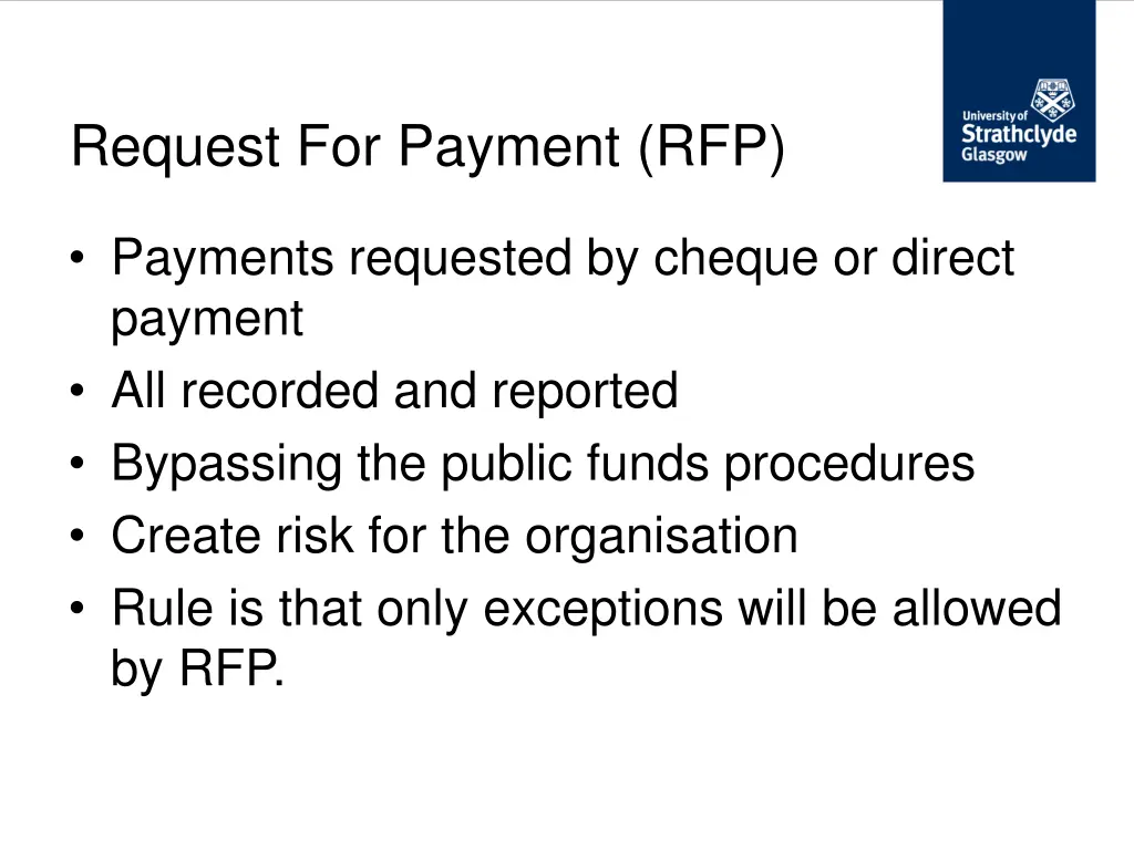 request for payment rfp