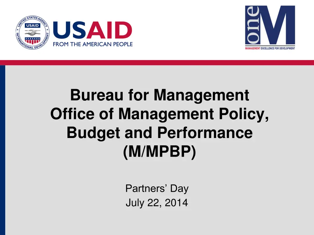 bureau for management office of management policy