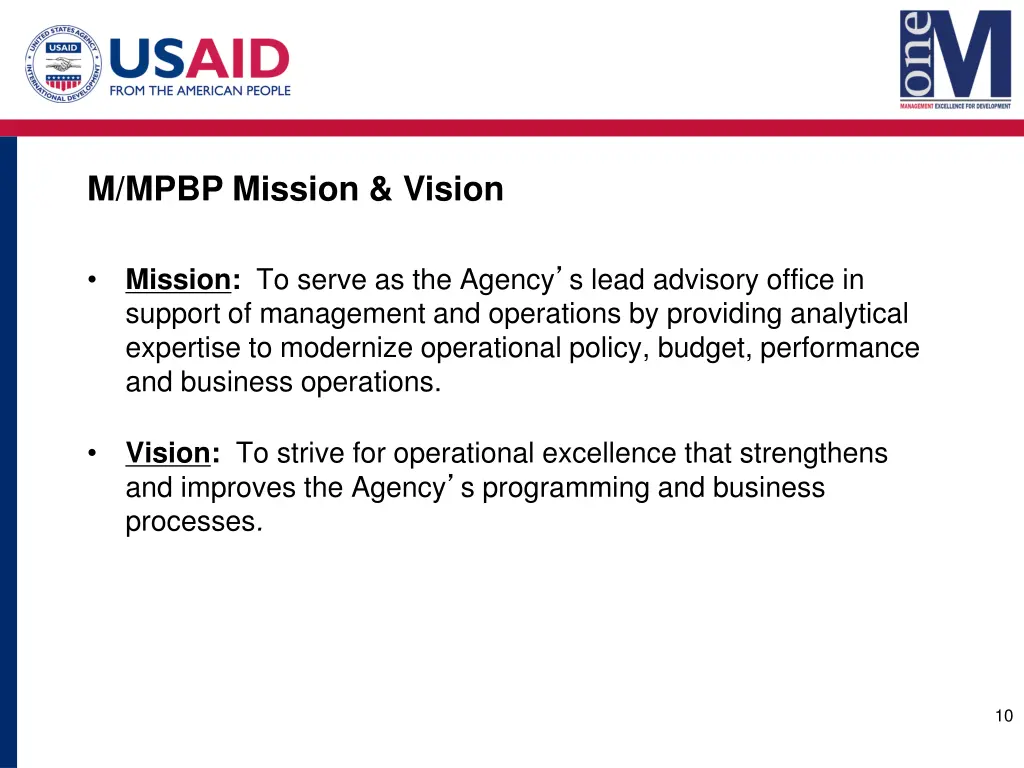 m mpbp mission vision