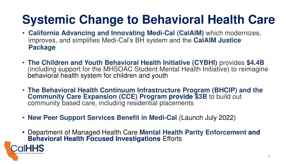 systemic change to behavioral health care 2