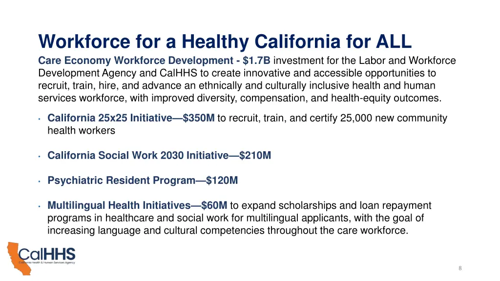 workforce for a healthy california for all care