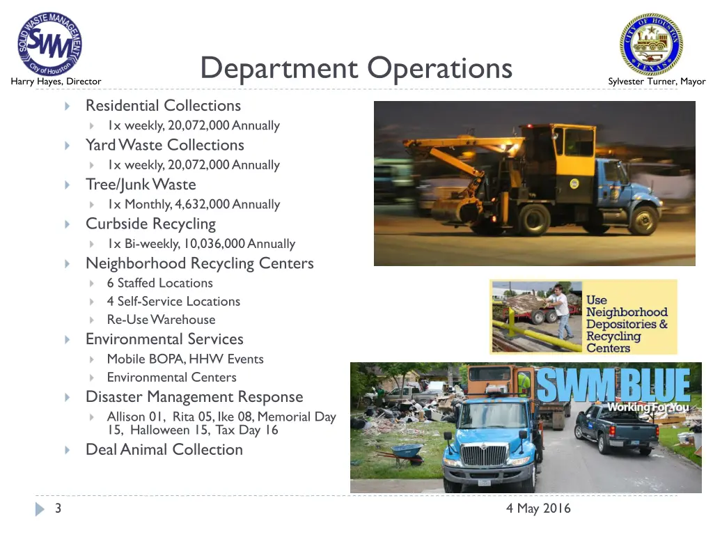 department operations