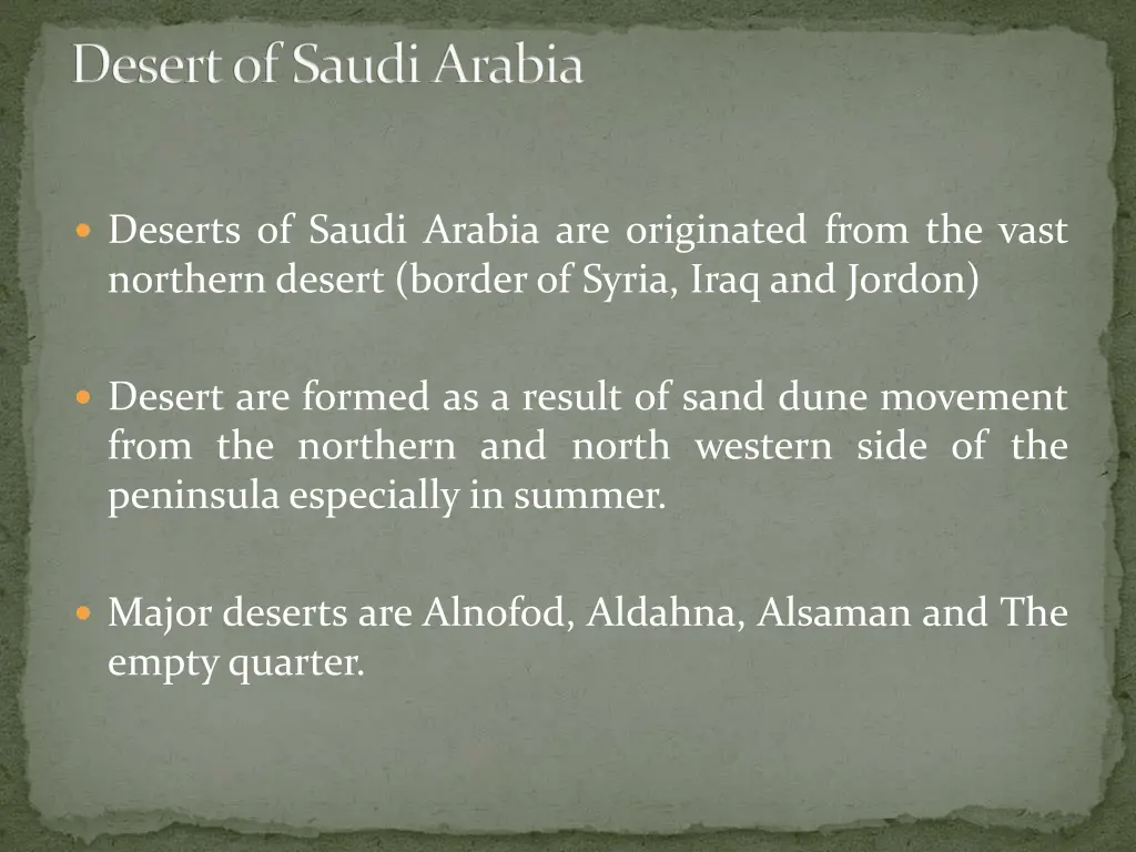 desert of saudi arabia