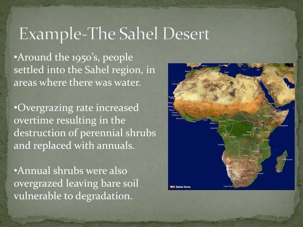 example the sahel desert