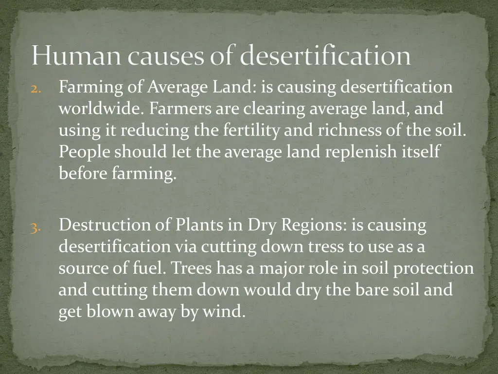 human causes of desertification 1