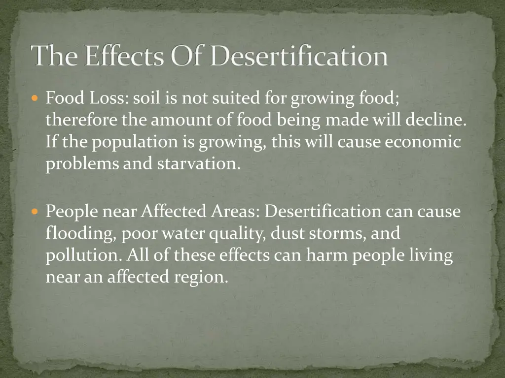 the effects of desertification 1