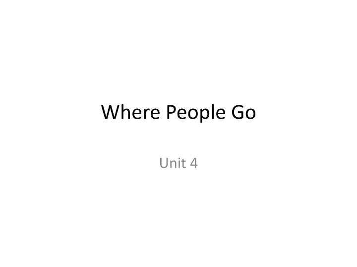 where people go