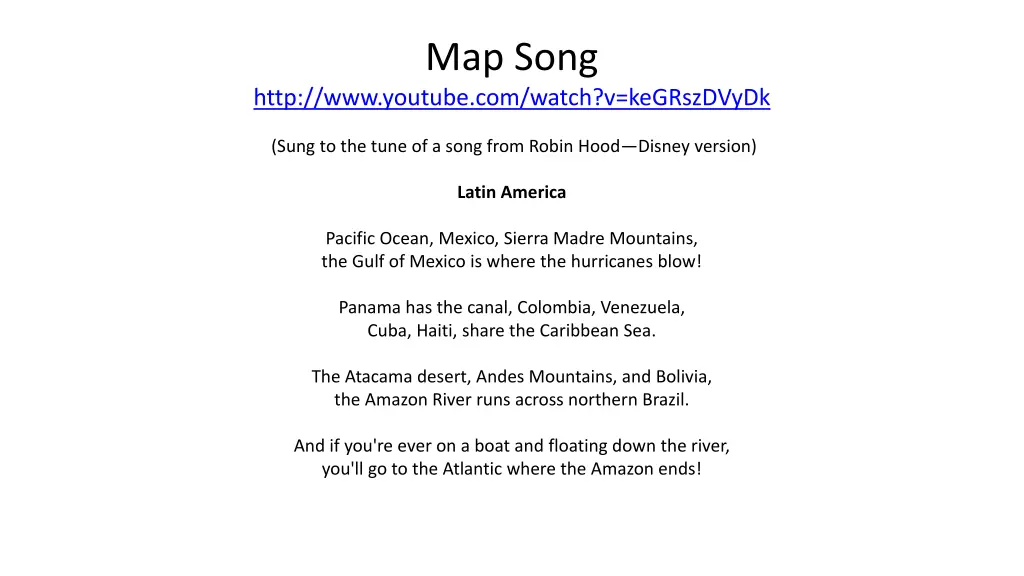 map song