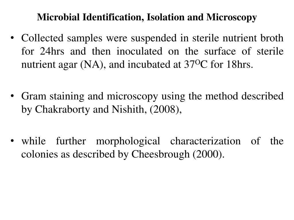 microbial identification isolation and microscopy