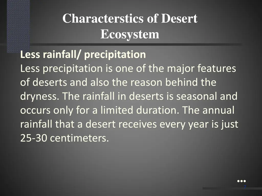 characterstics of desert ecosystem 1