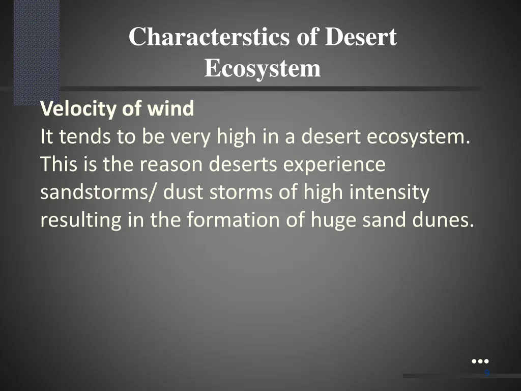 characterstics of desert ecosystem 3