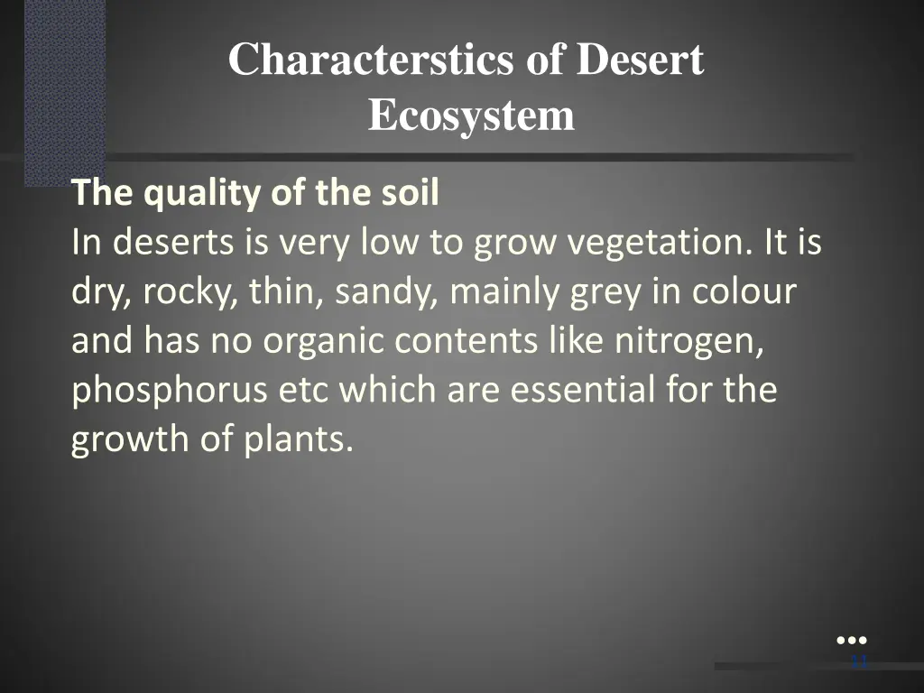 characterstics of desert ecosystem 5