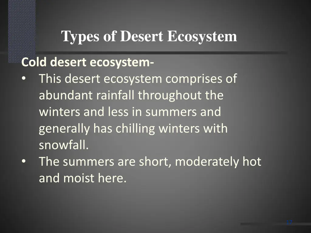 types of desert ecosystem 2