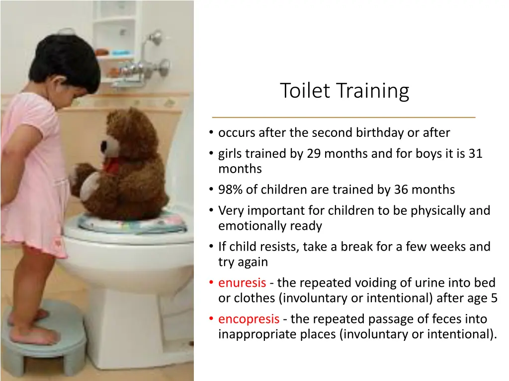 toilet training