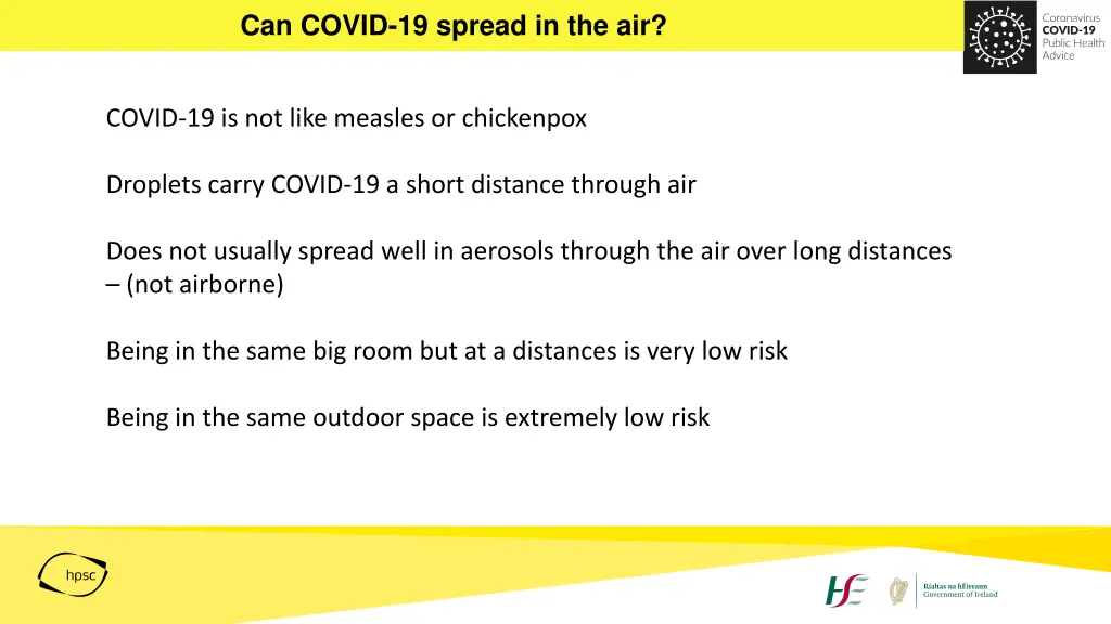 can covid 19 spread in the air