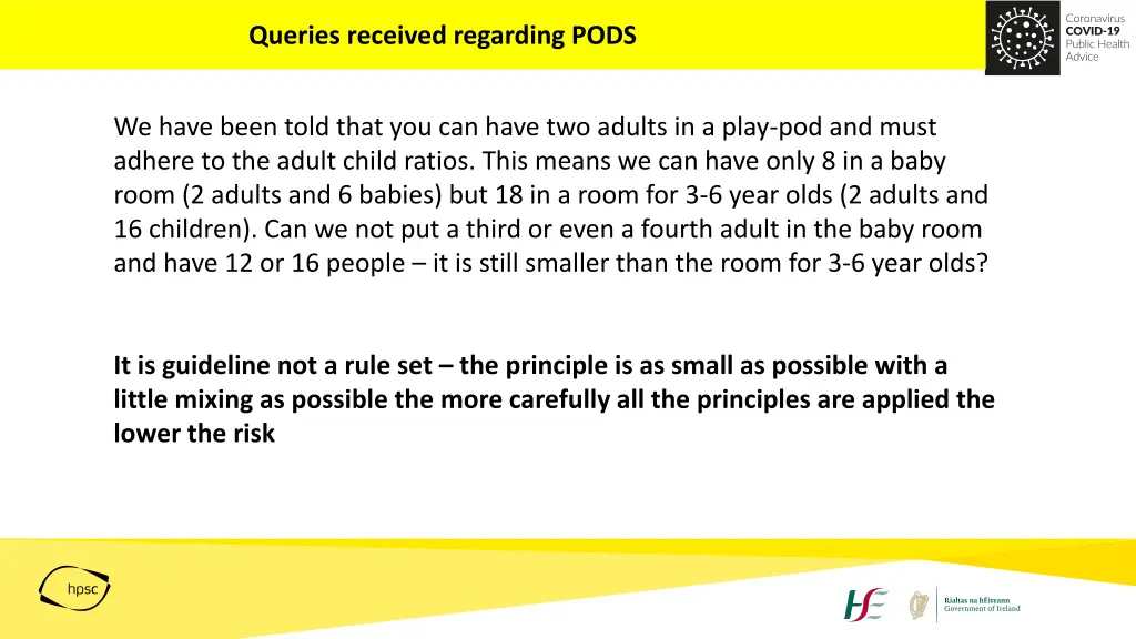 queries received regarding pods 2