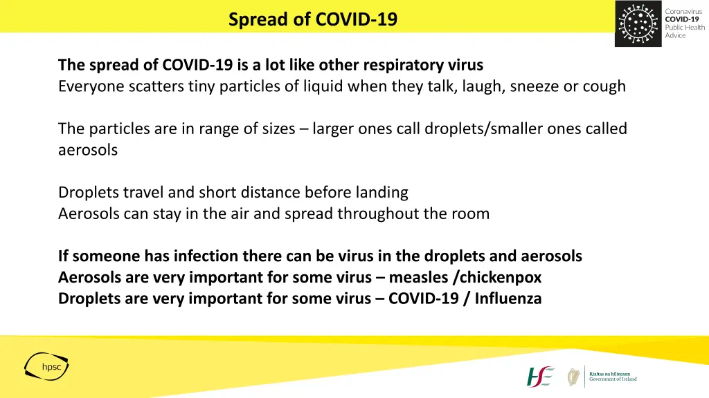 spread of covid 19