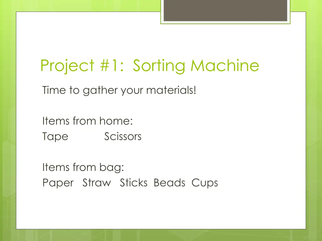 project 1 sorting machine