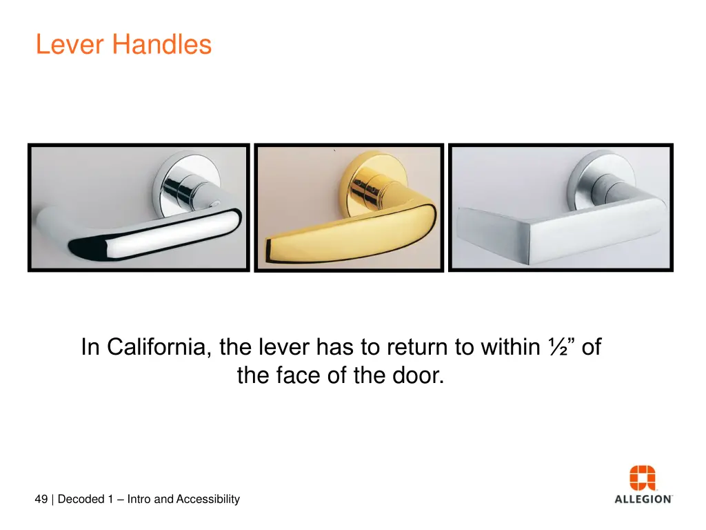 lever handles