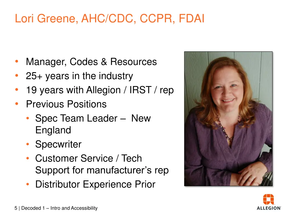 lori greene ahc cdc ccpr fdai 1