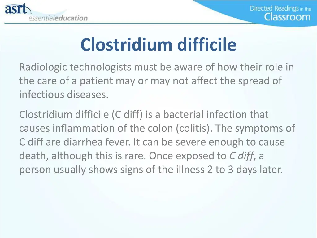 clostridium difficile