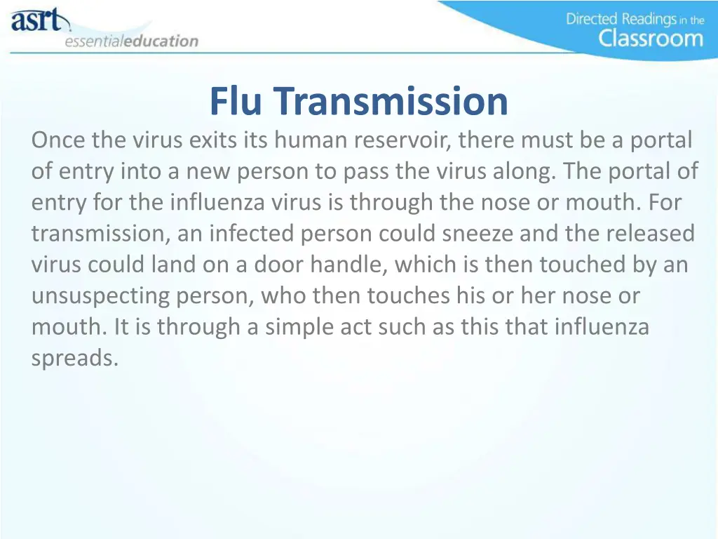 flu transmission 1