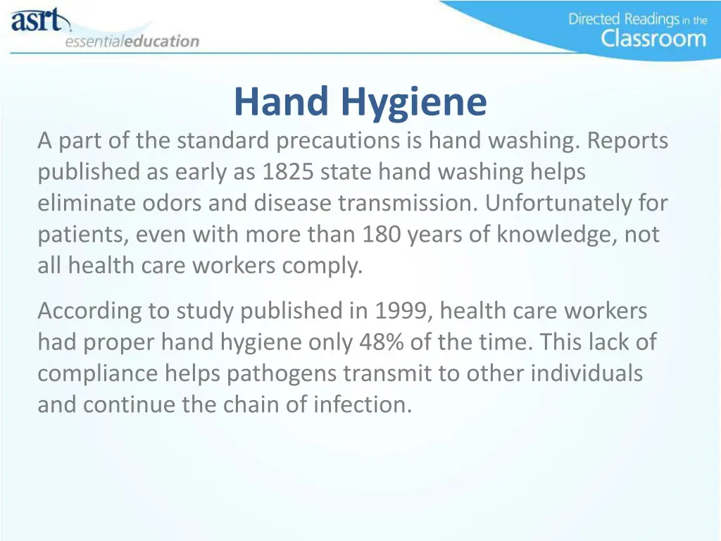 hand hygiene