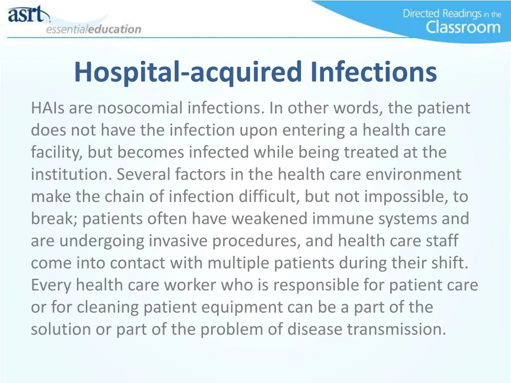 hospital acquired infections