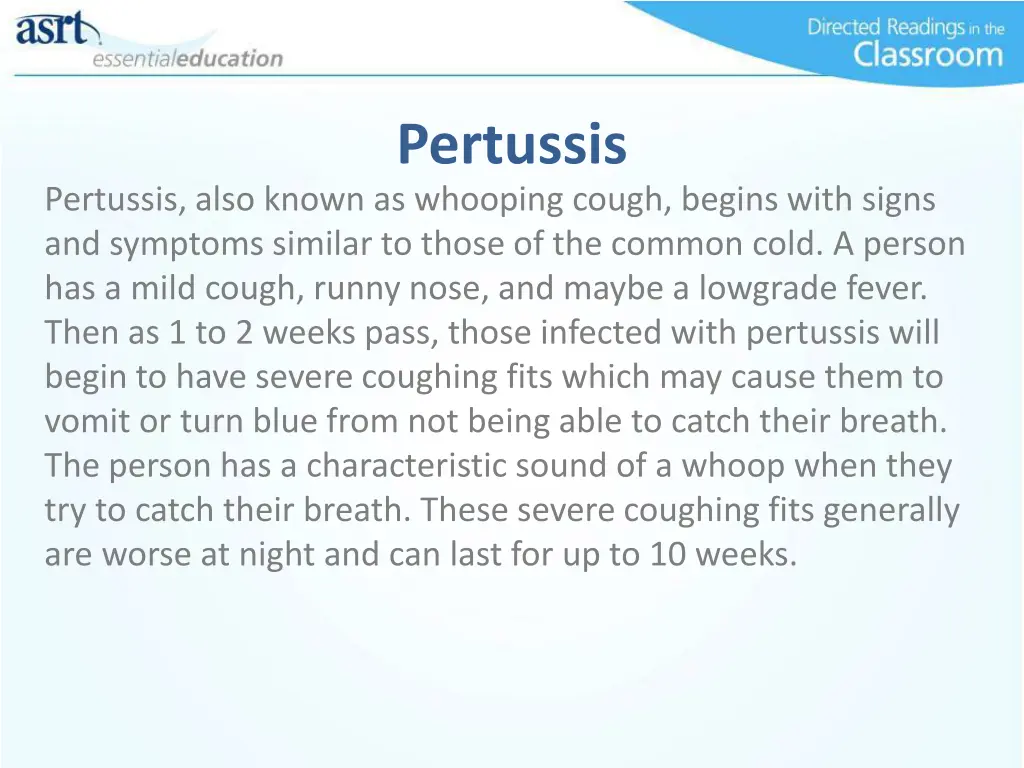 pertussis