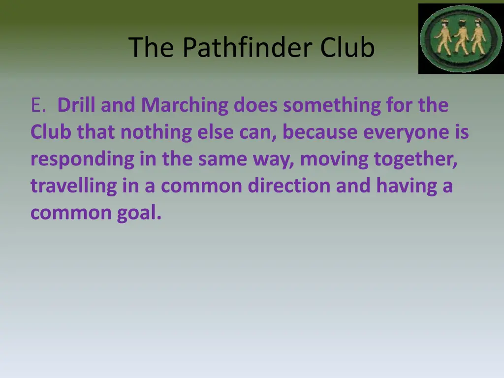 the pathfinder club 1