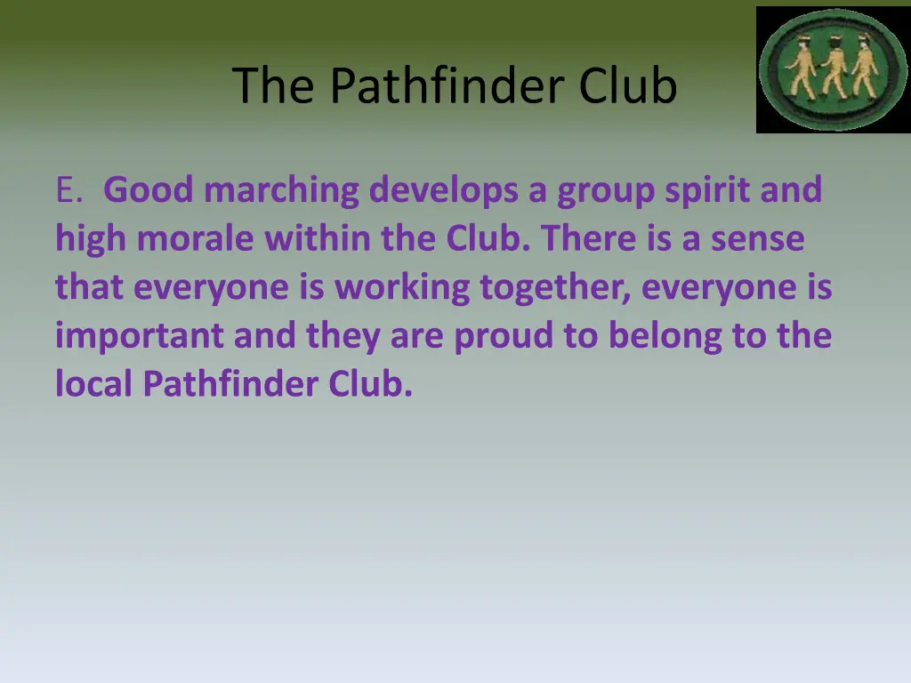 the pathfinder club 2