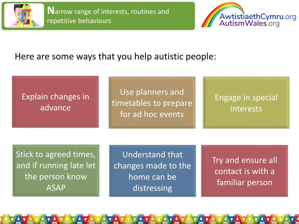 n arrow range of interests routines 1