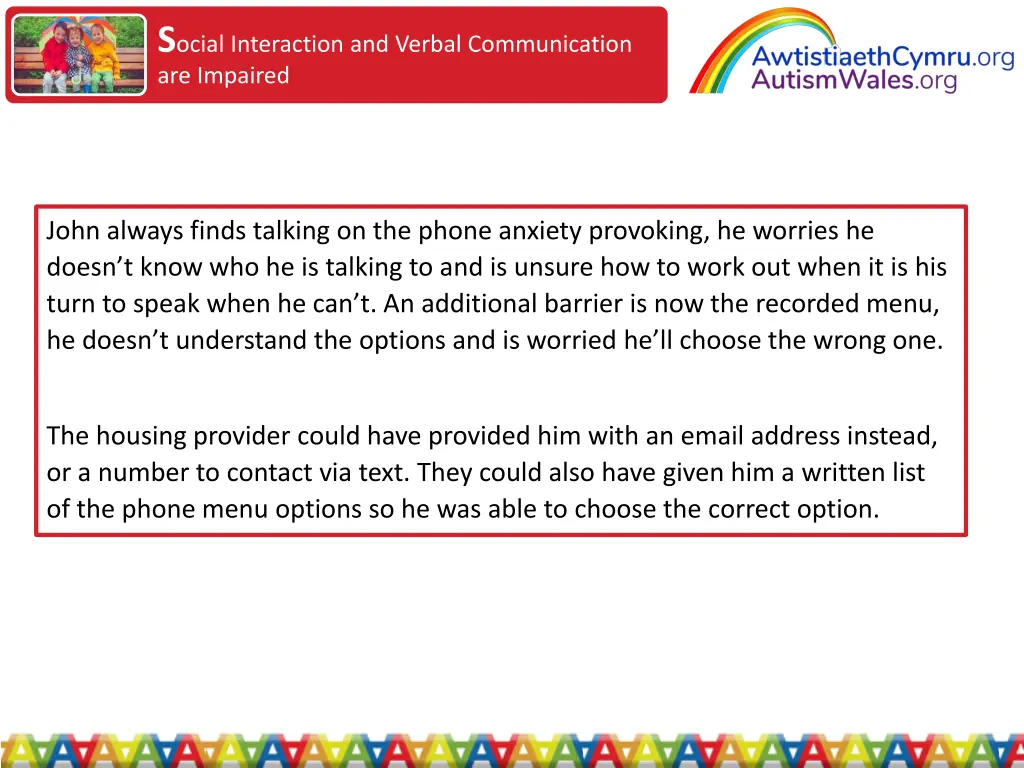 s ocial interaction and verbal communication 5