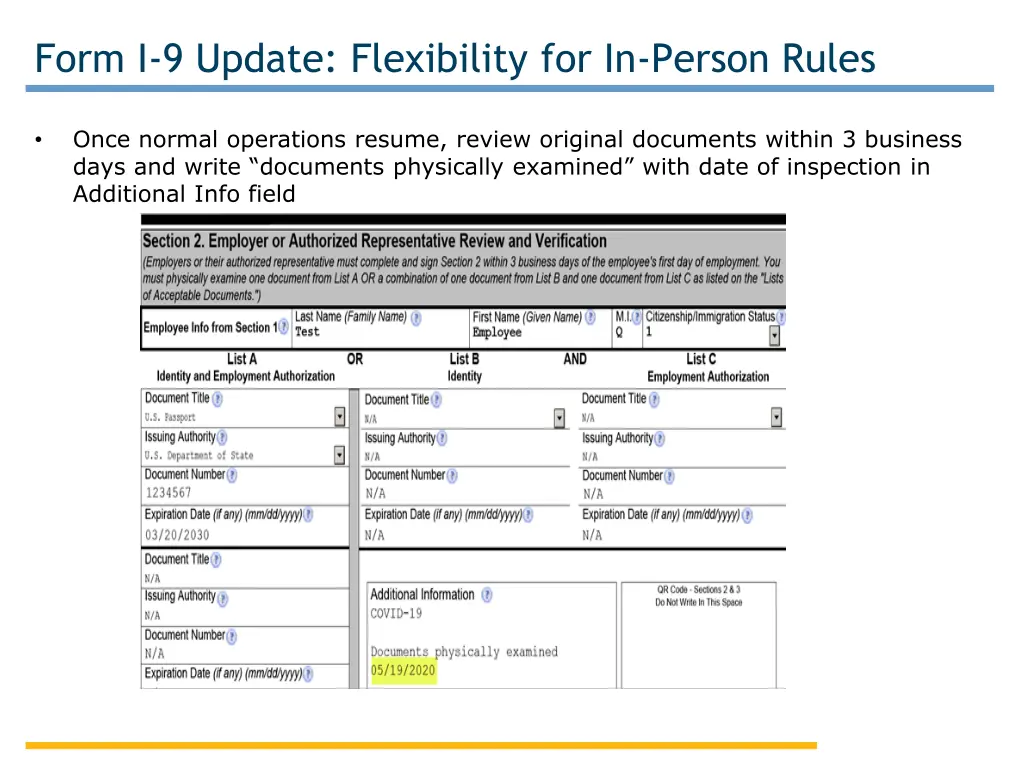 form i 9 update flexibility for in person rules 1