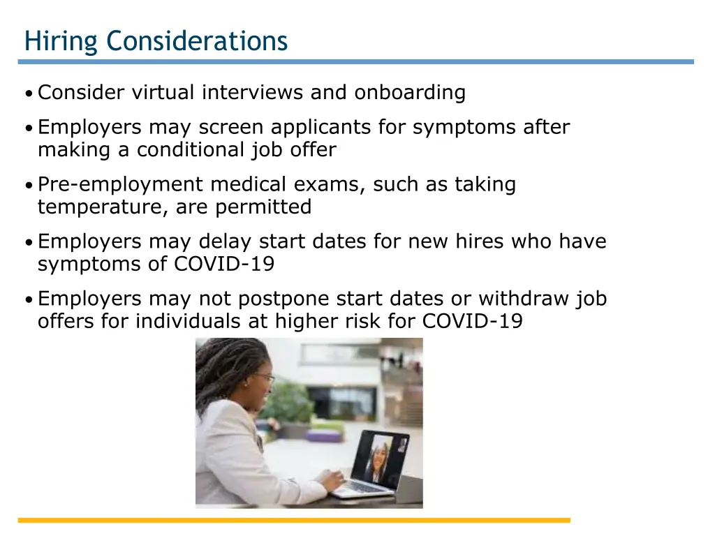 hiring considerations