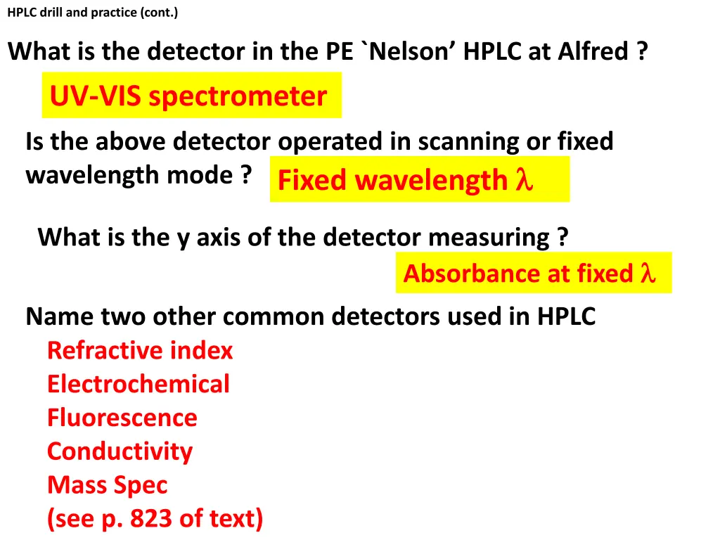 hplc drill and practice cont 3