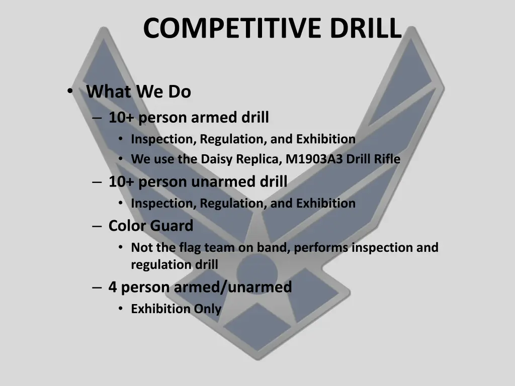 competitive drill 8