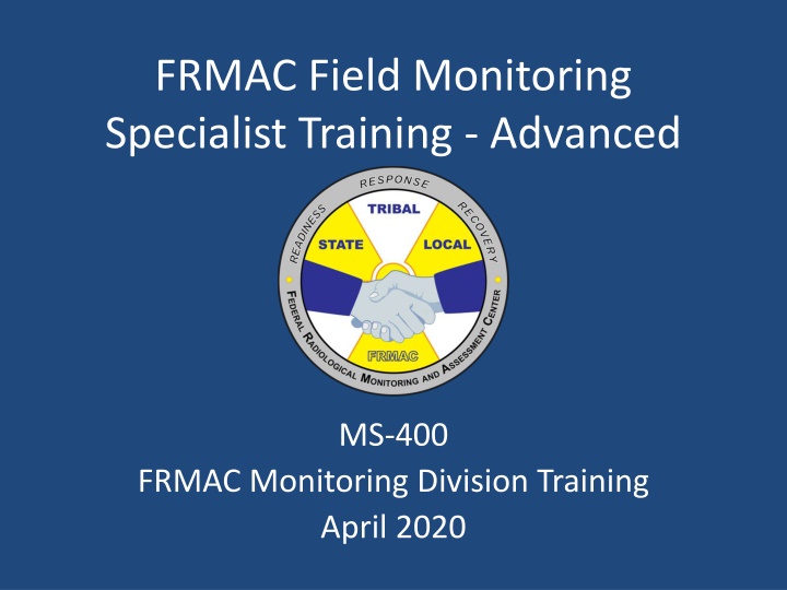 frmac field monitoring specialist training