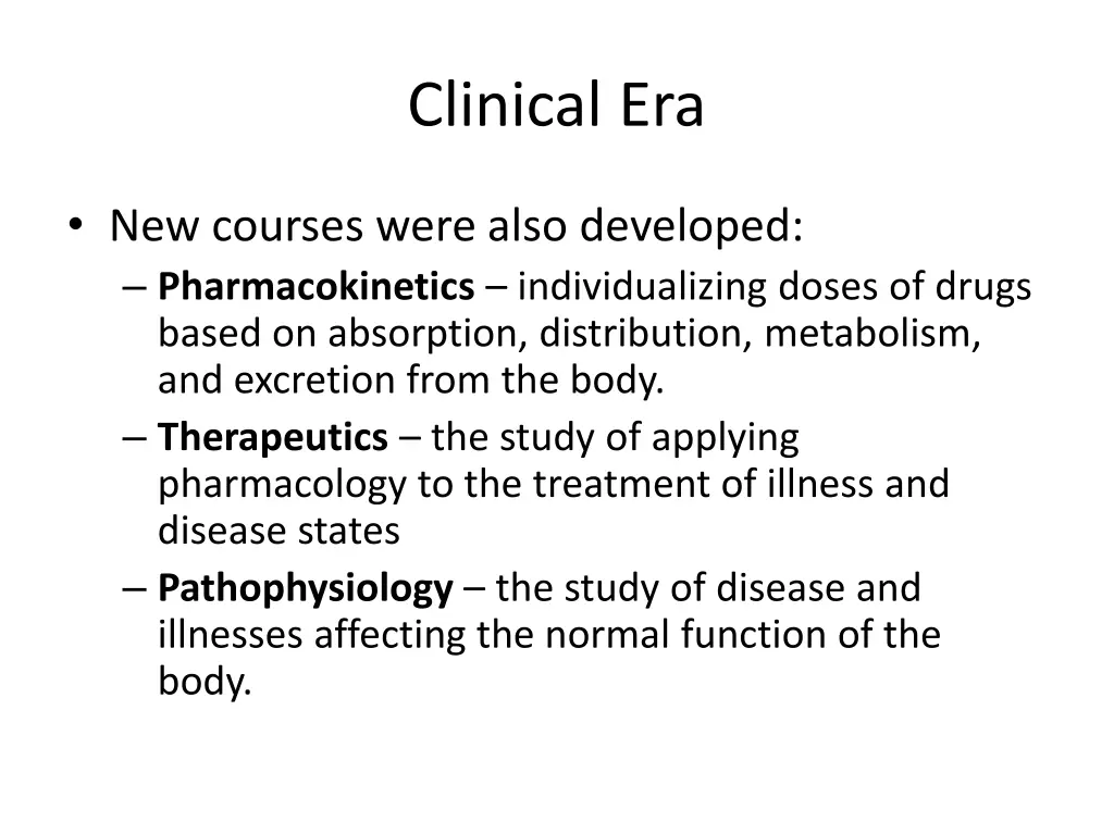 clinical era 1